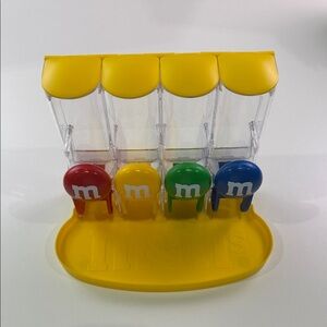 M&M'S Colorful Candy Dispenser with Yellow, Red, Green, Blue